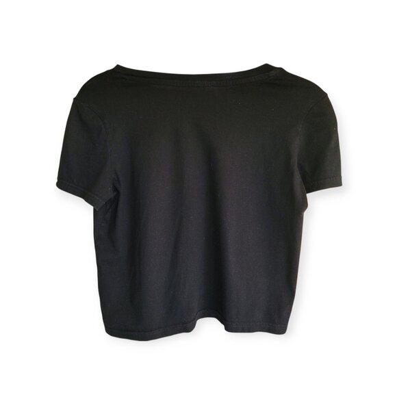 Siouxsie and the Banshees Black Band Baby Tee Size S Perfect Goth Girl Top - Picture 6 of 11